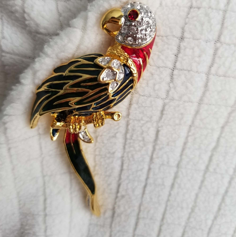 Parrot Brooch